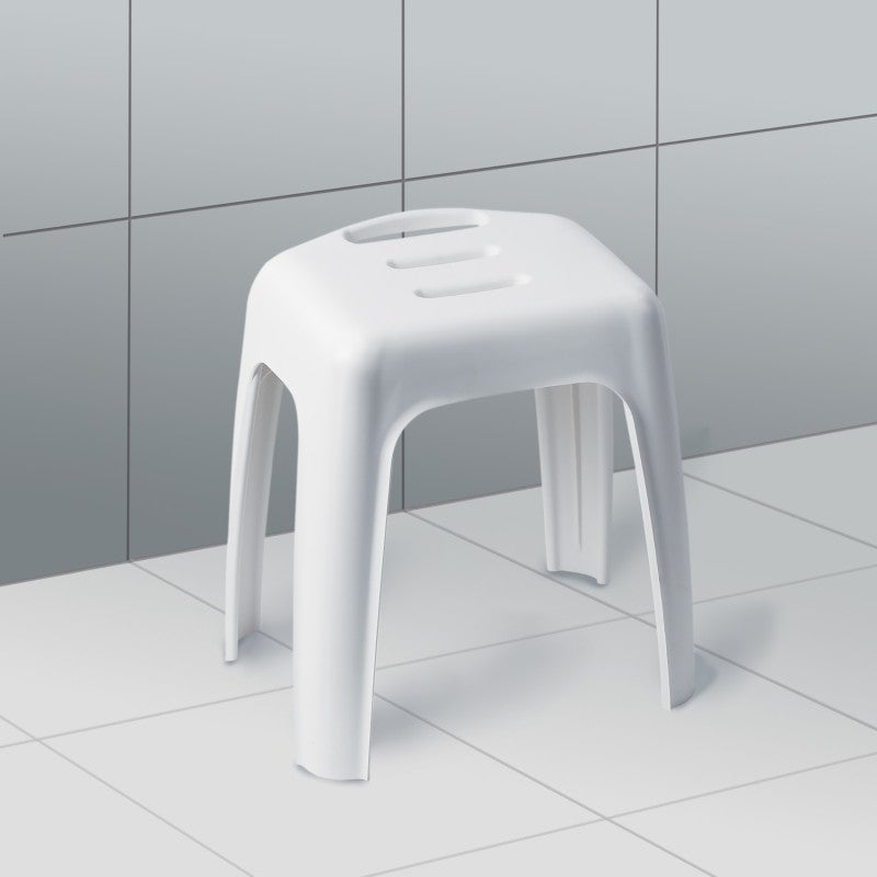 Tabouret grand siège de douche HOCKER Blanc - Max 130kg Spirella - 2