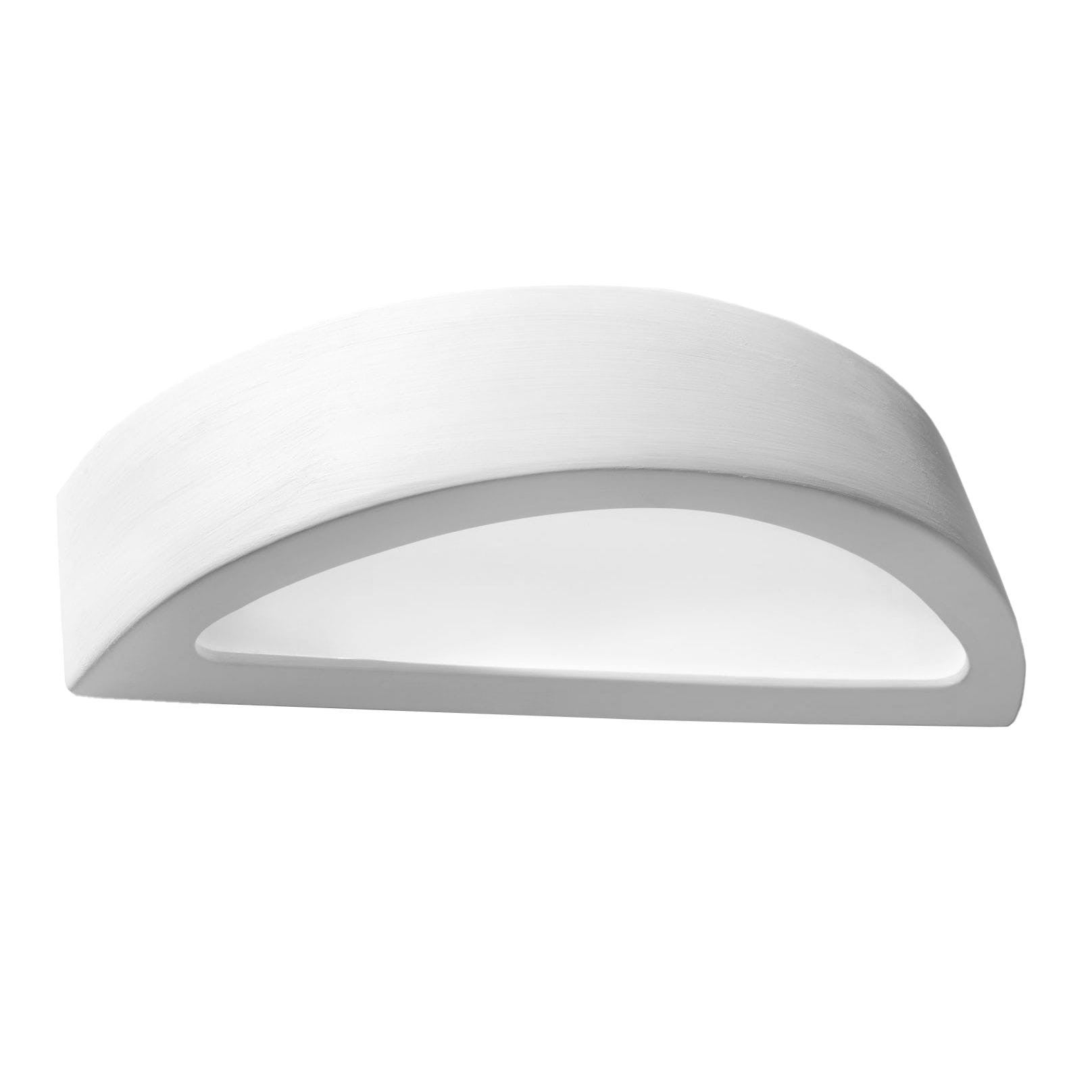 Kinkiet ścienny Atena biały 1xE27x60W wym: 9 x 38 x 15 cm ceramika / gips IP20 Sollux Lighting