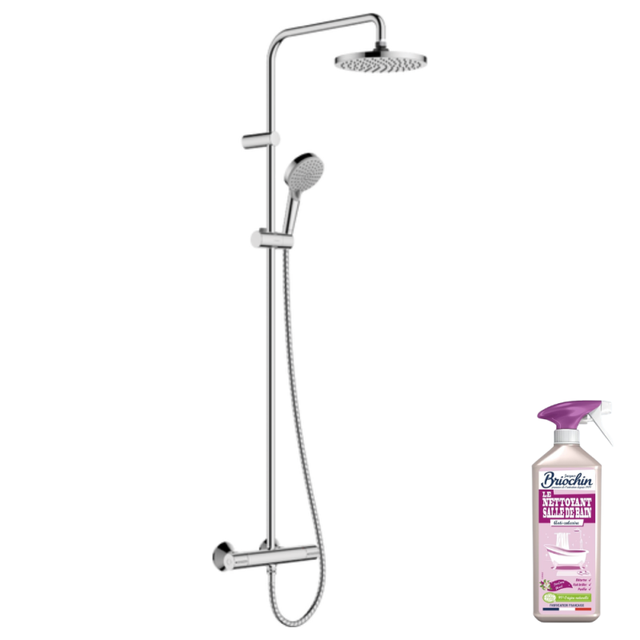 Colonne de douche thermostatique HANSGROHE Vernis Blend 2 jets + nettoyant