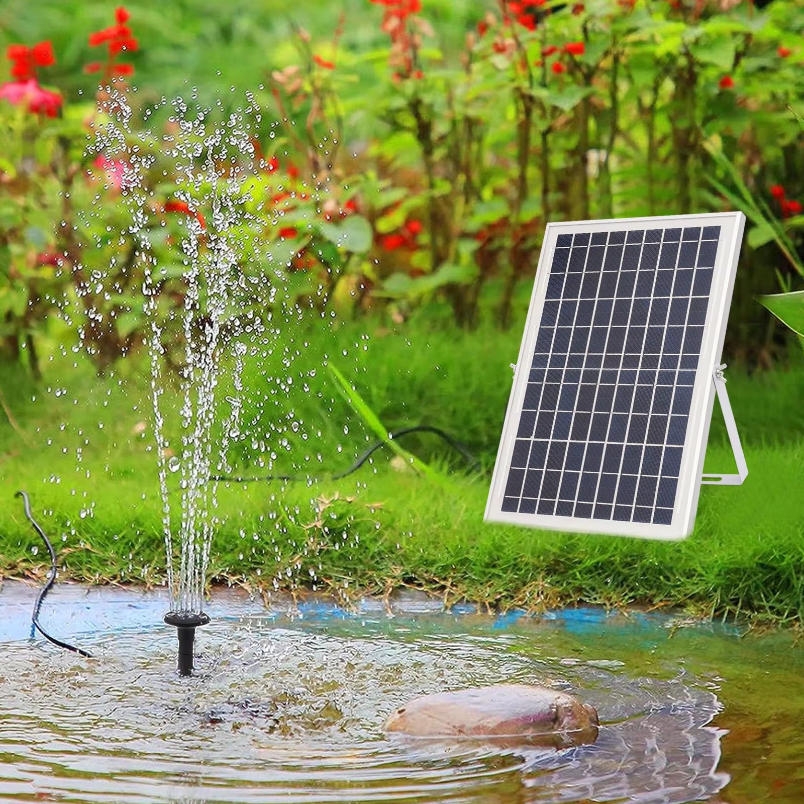 Bomba solar portátil para fuentes bextcok, bomba de transmisión directa, sin batería, alimentación de cc, no requiere enchufe, 17 v, 10 w