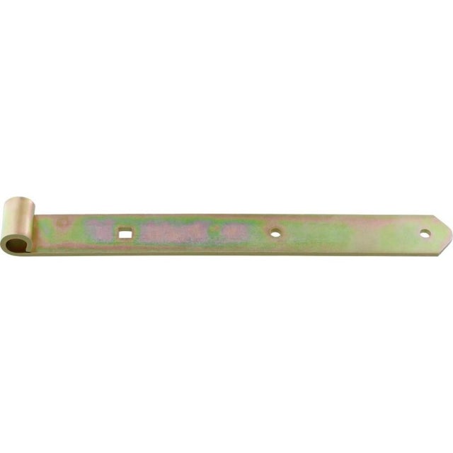 GAH Alberts Zawias do bram L.400x16x45mm S.5mm D.16mm STAL ocynk. żółty, zaokr. - 314101