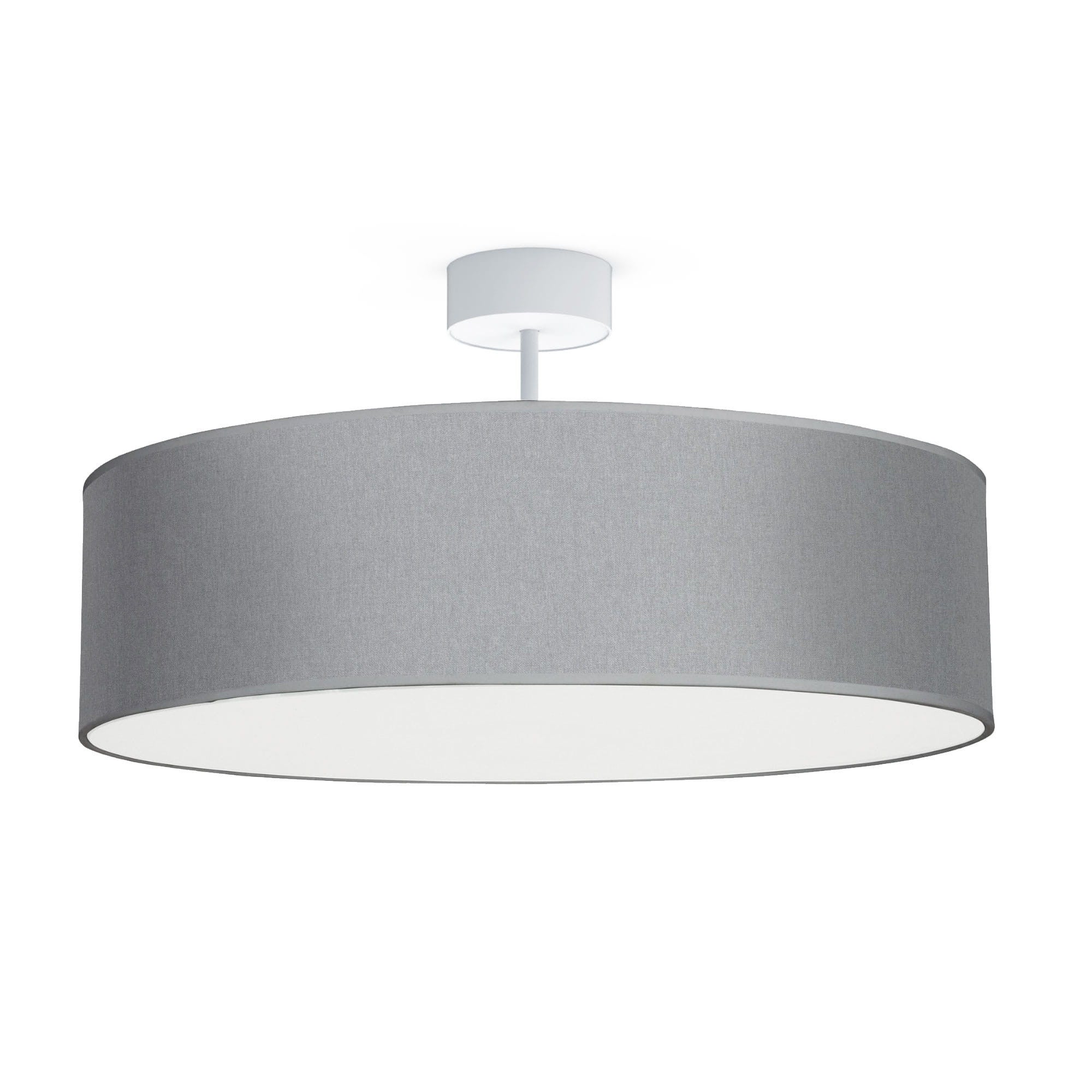 Lampa wisząca Violet biało-szara 3xE27x25W wym: 28,5 x 50 x 50 cm tkanina Nowodvorski Lighting