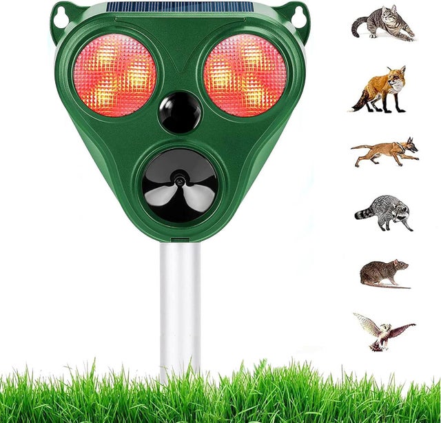 Repellente per volpi ad ultrasuoni, repellente per gatti, repellente per gatti e ratti ad ultrasuoni, repellente per animali ad ultrasuoni solari per
