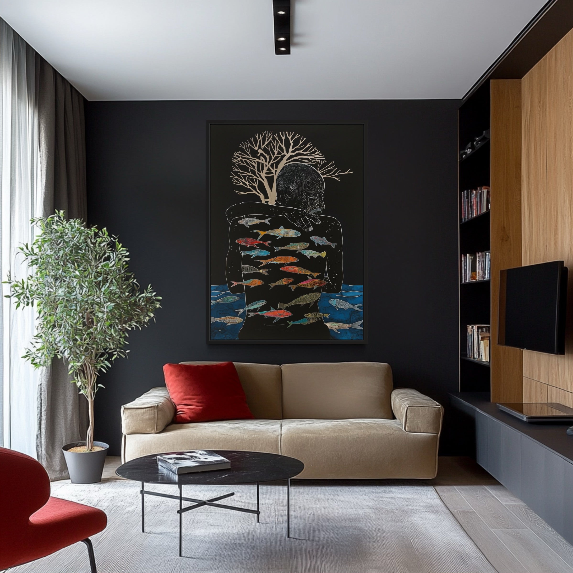 Lámina para enmarcar, 50x70. POLARTE-A Sinfonía Acuática del Árbol ...