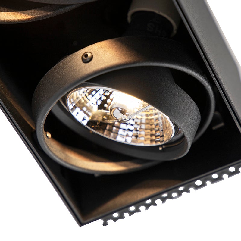 Faretto da incasso Smart nero senza bordi 2 luci incl. 2 Wifi GU10 70mm - Oneon - 9