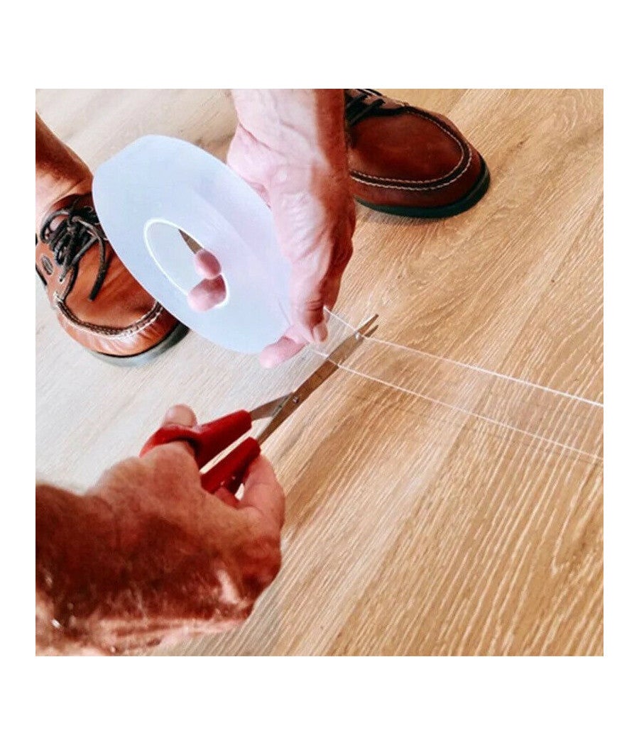 Trade Shop - Nastro Biadesivo Trasparente Milleusi Adesivo Attacca Tutto 3cm X 2 Mt Acrilico - - 7