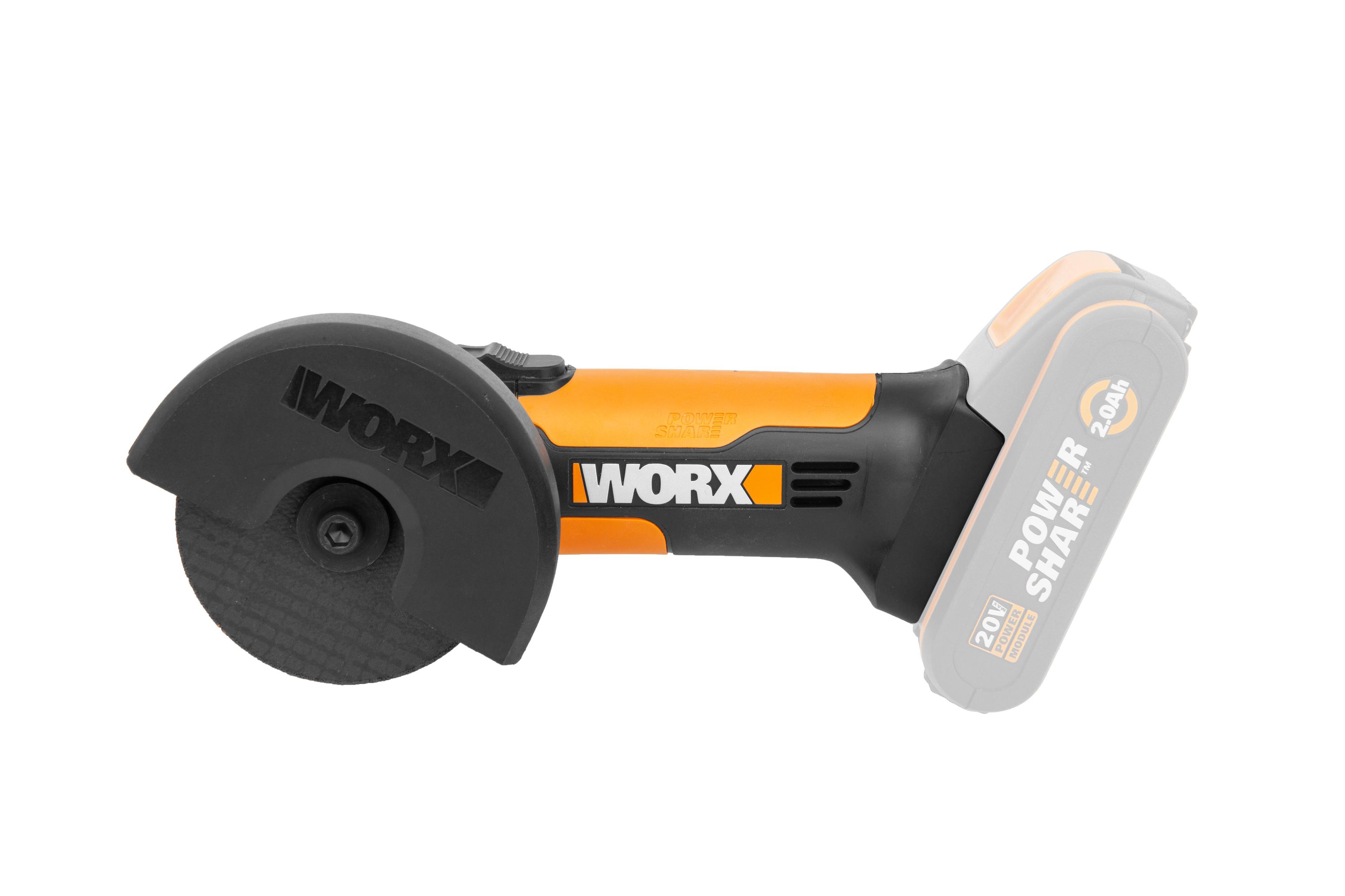 Mini szlifierka kątowa 20V WORX - WX801.9 (Bez akumulatora i ładowarki) - 2