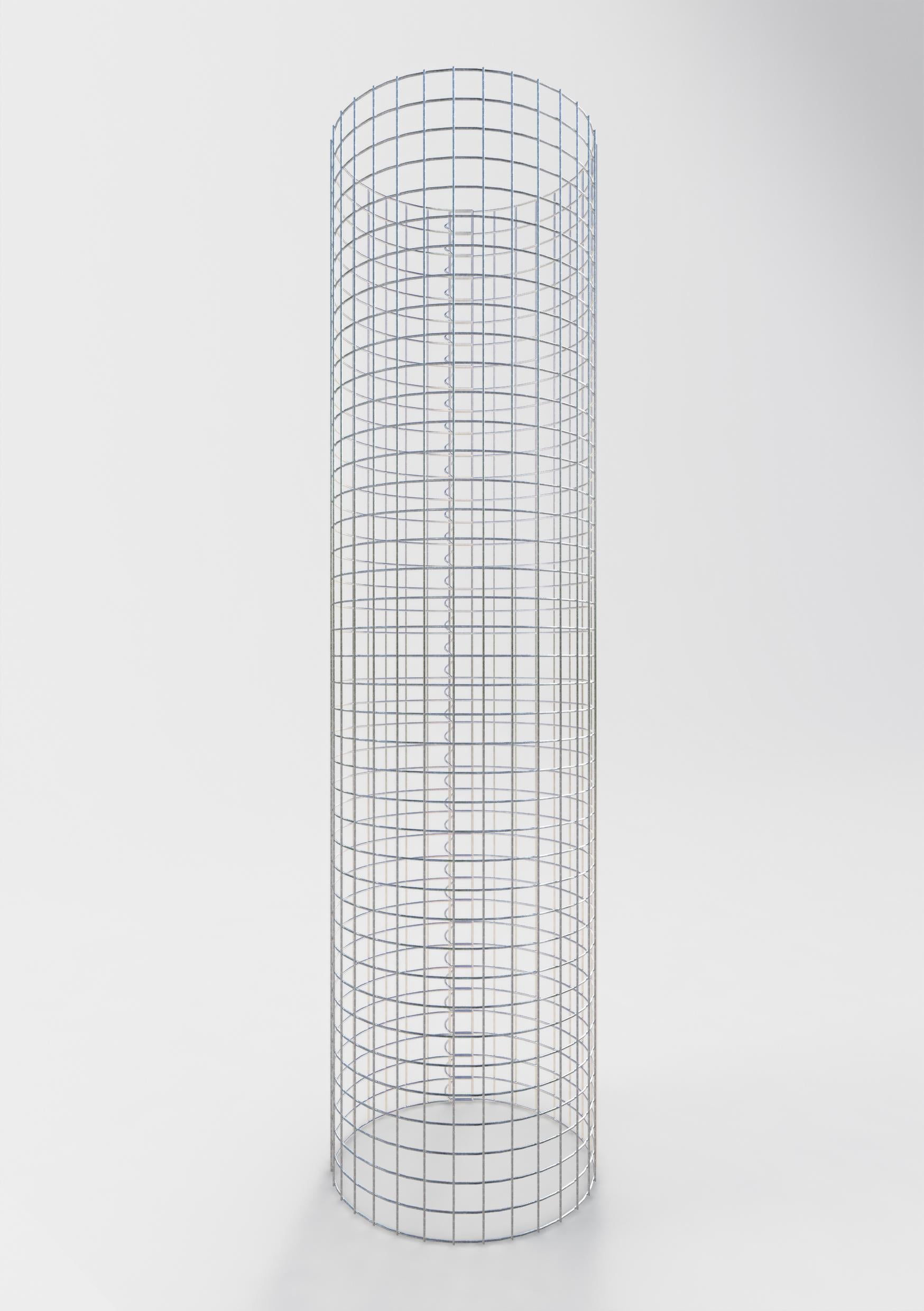 Kolumna gabionowa okrągła, średnica 52 cm, wysokość 200 cm, rozmiar oczek 5 cm x 5 cm