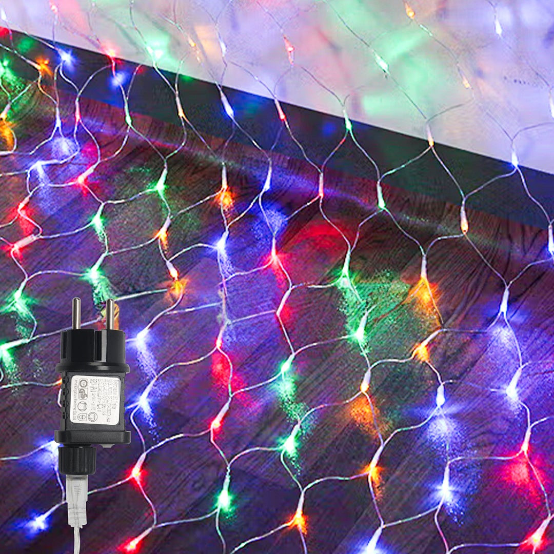 Rete Luminosa A LED 300 Luci Bianco Caldo – 4,5x1,6 M, 8 Modalità, IP44 Impermeabile, Per Esterni E Giardino, Con Spina UE