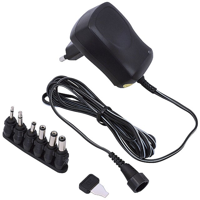 Bloc Alimentation Universel 12V – 600mA – GEFOM – 6 Connecteurs Inclus – Chargeur Polyvalent