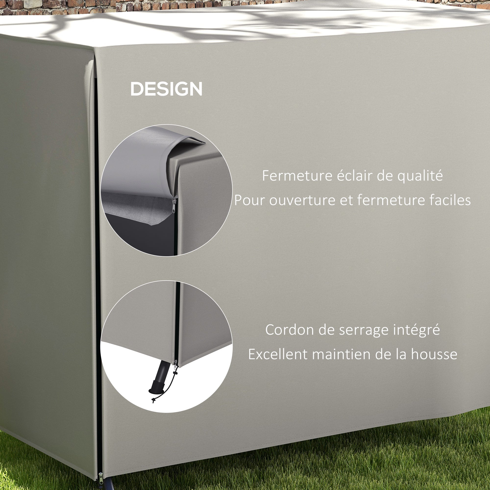 Housse de protection étanche balancelle de jardin polyester PVC - 6