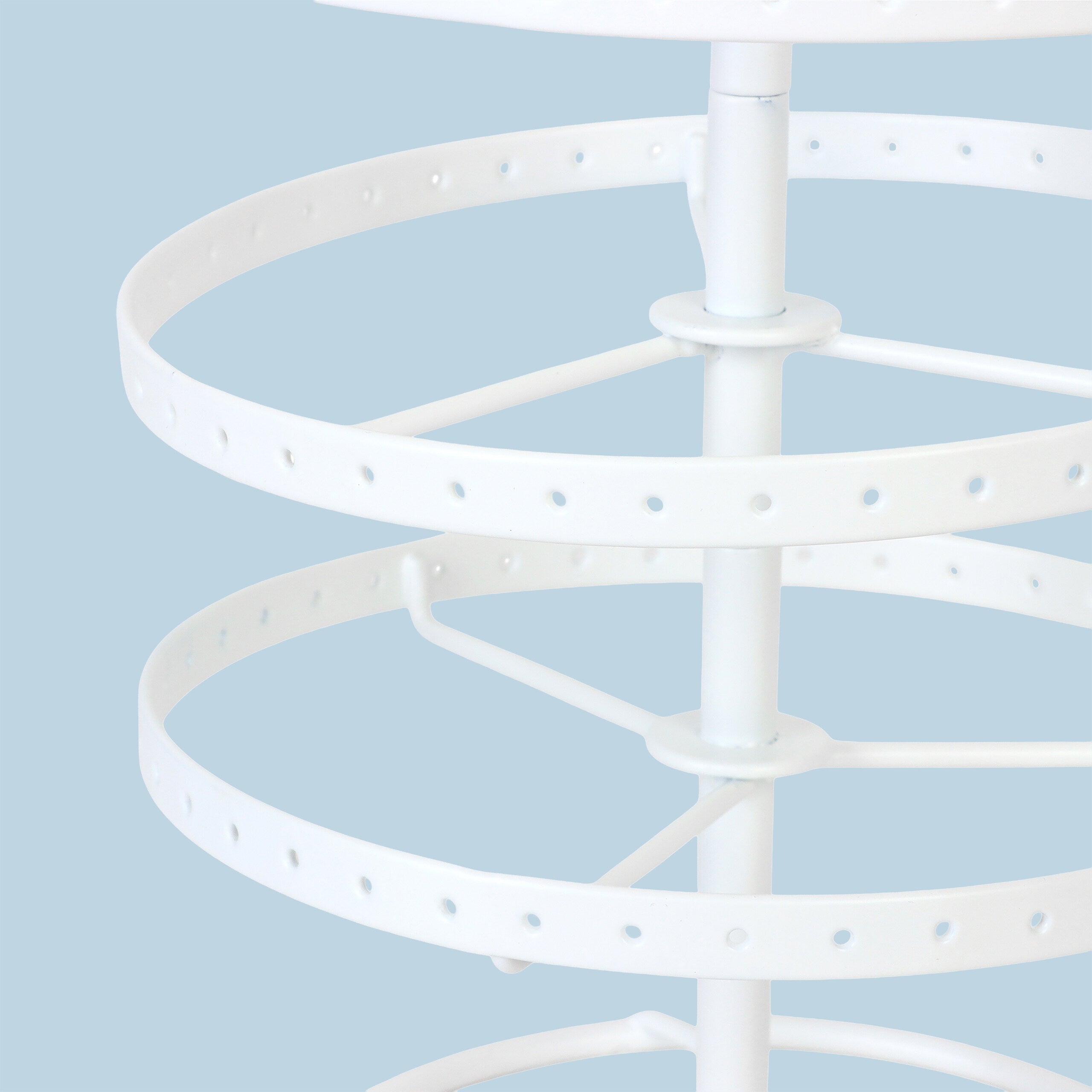 Présentoir boucles d’oreilles, fer, 168 emplacements, rotatif, arbre à bijoux, HxD 30 x 16,5 cm, couleurs, Relaxdays - 5