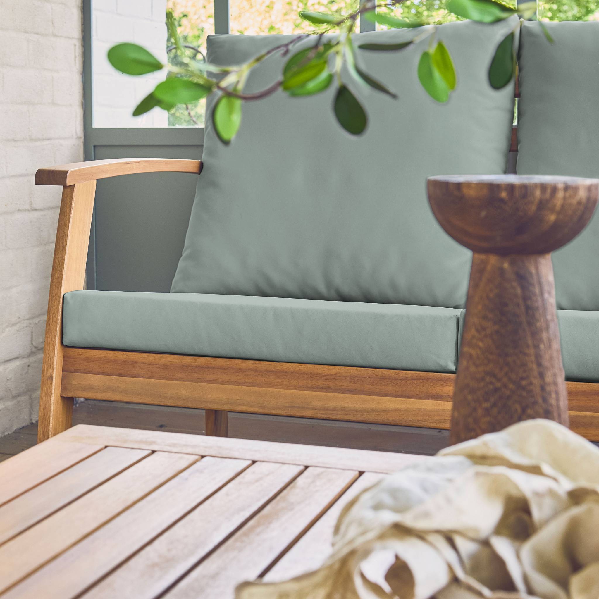 Salon de jardin en Bois Vert 5 personnes - 3