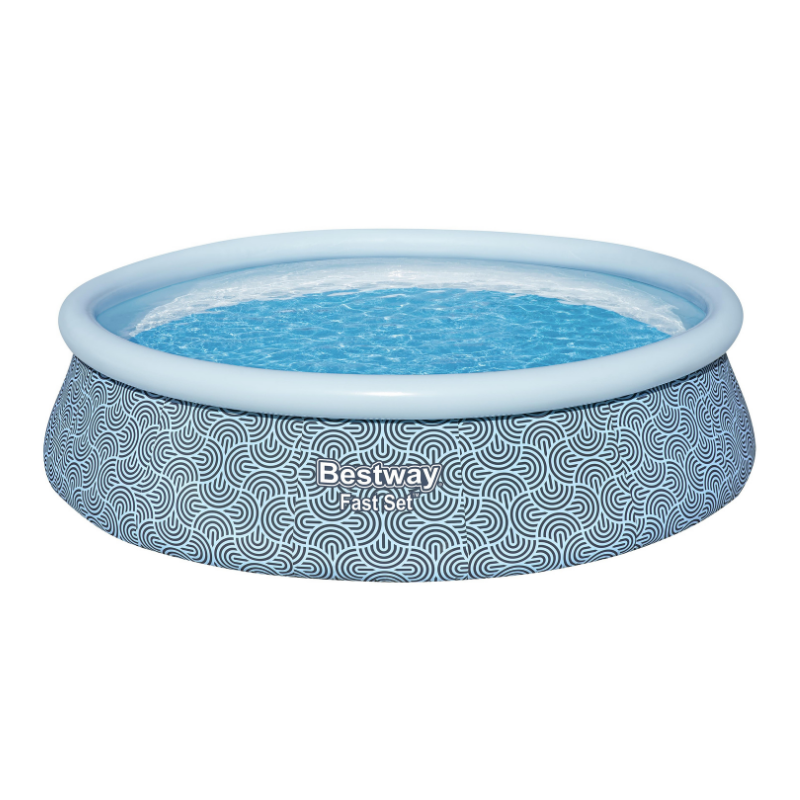 Bestway piscina hinchable adulto aro ratan con depurador 396x84 cm