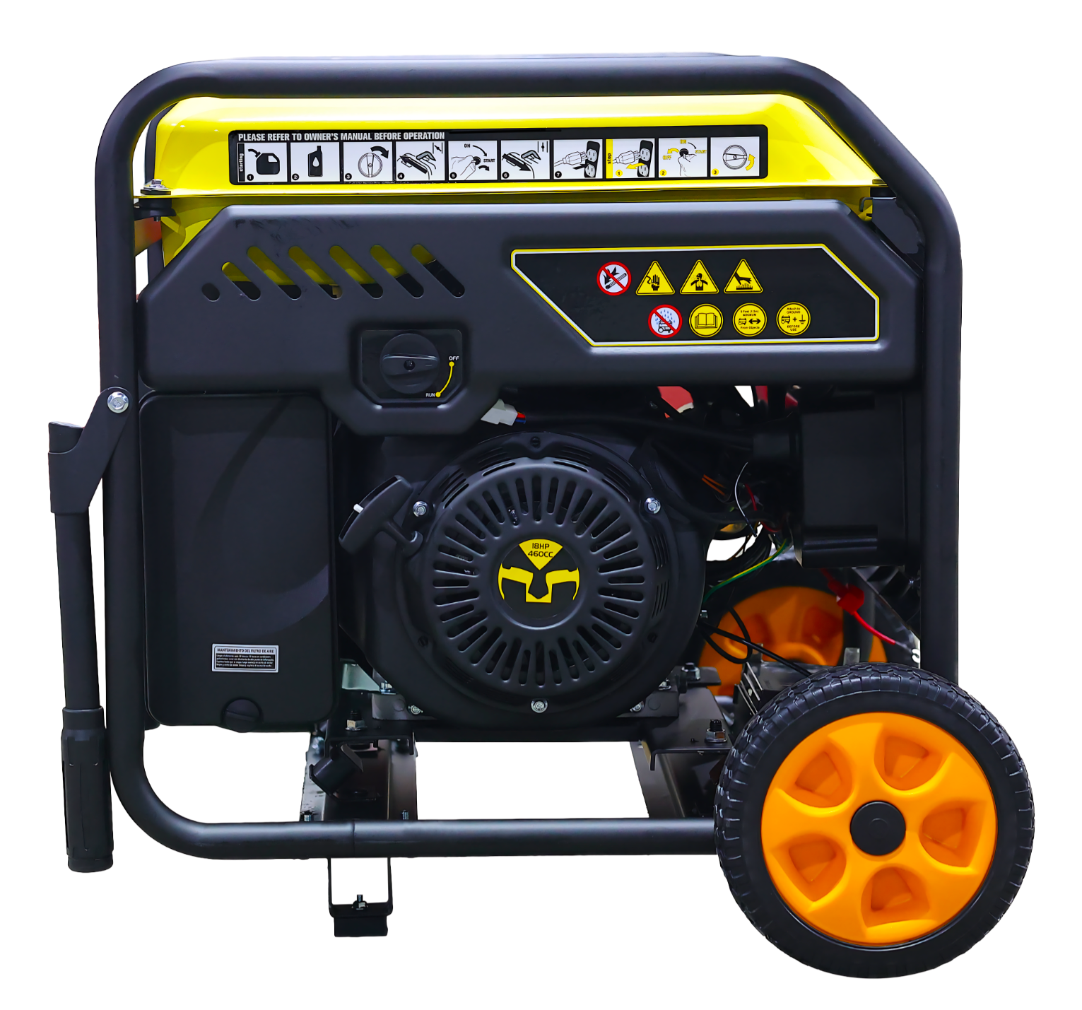Groupe électrogène Démarrage Automatique 8000W pour Coupure de Courant HISPANUS Geta ATS - 6