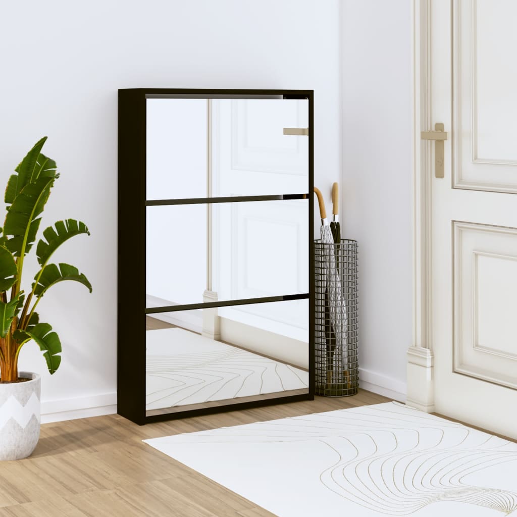 Scarpiera Estensibile Yamazaki Frame: 3 Ripiani In Acciaio Per Ingresso, Design Giapponese