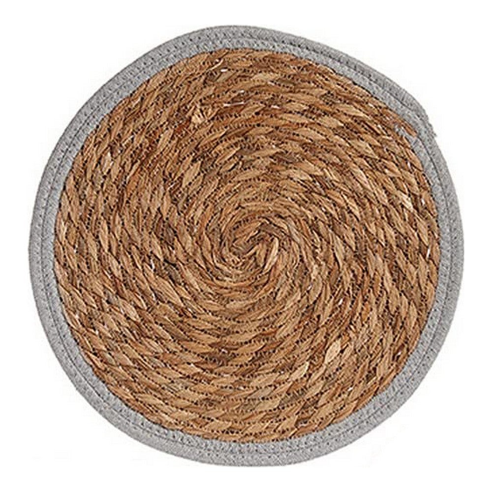 Salvamantel gris marrón 35 x 1 x 35 cm natural (ø 35 cm) 8430852897220 s3609002 gift decor