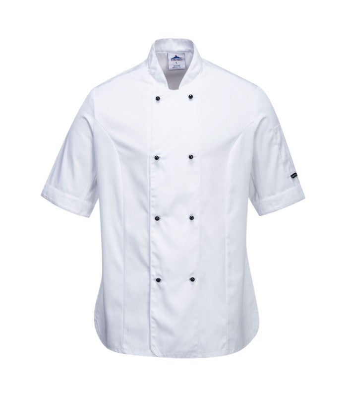 Veste De Chef Femme BP 1544 - Manches Longues, 65% Polyester/35% Coton, Noir - Taille 2XL - Professionnelle