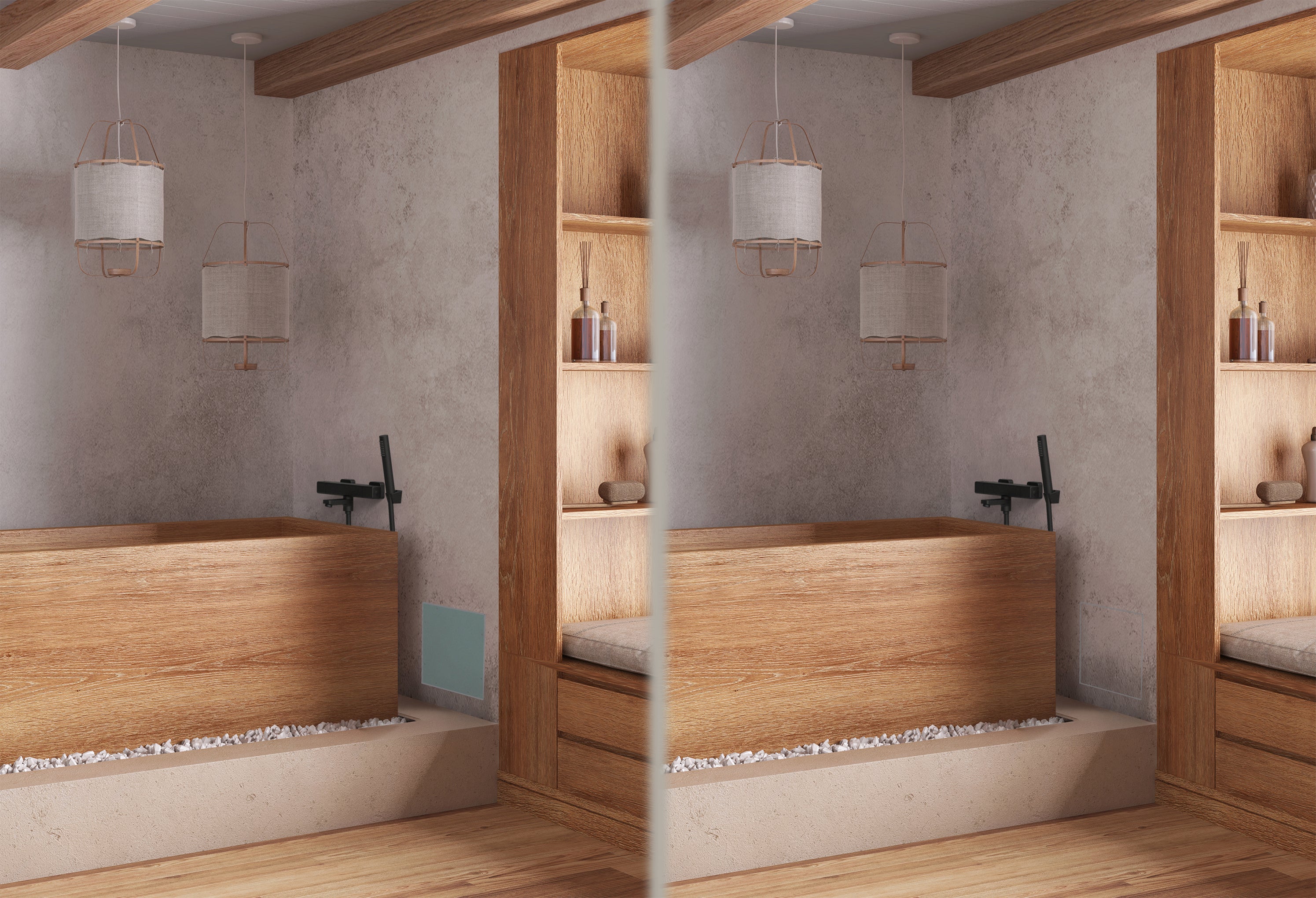 Trappe de visite hydrofuge à carreler 400x400 mm en aluminium, avec système d'ouverture/fermeture par simple pression NOYON & THIEBAULT - 2