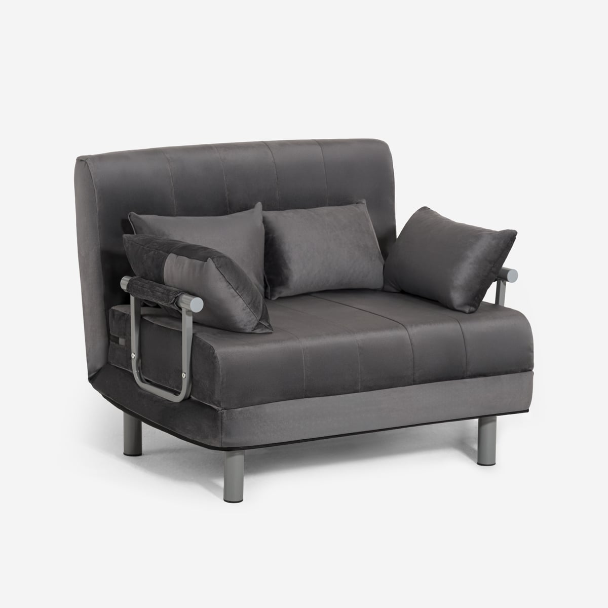 Le Roi Du Relax  Sillón Cama Plegable Compacto De Terciopelo Deborah Twin Lux , Leroy Merlin