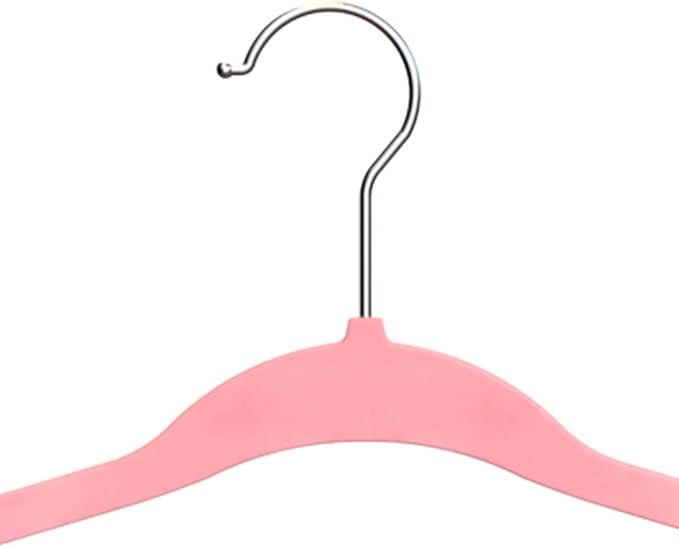 Grucce Made In Italy 42cm 15 Grucce Velluto Rosa Con Gancio Oro Appendiabiti Antiscivolo 574878 - Foto 11