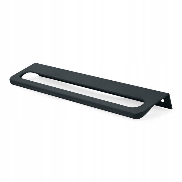 Mâner de mobilă cu muchie dură, 96/116 mm, negru mat