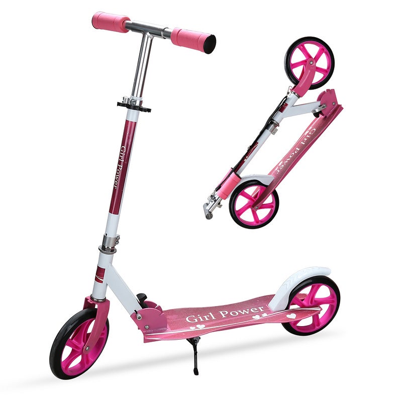 Monopattino Bambini pieghevole regolabile in altezza ragazzo e ragazza rosa | Leroy Merlin