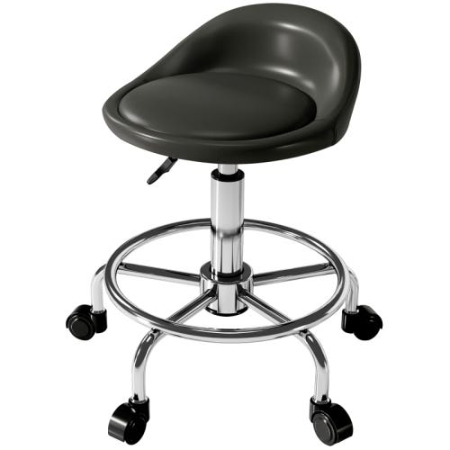 Sgabello ergonomico da laboratorio in tessuto su piedi fissi cm. 56x63x111/137h Sgabello ergonomico da laboratorio in tessuto su piedi fissi cm. 56x63x111/137h