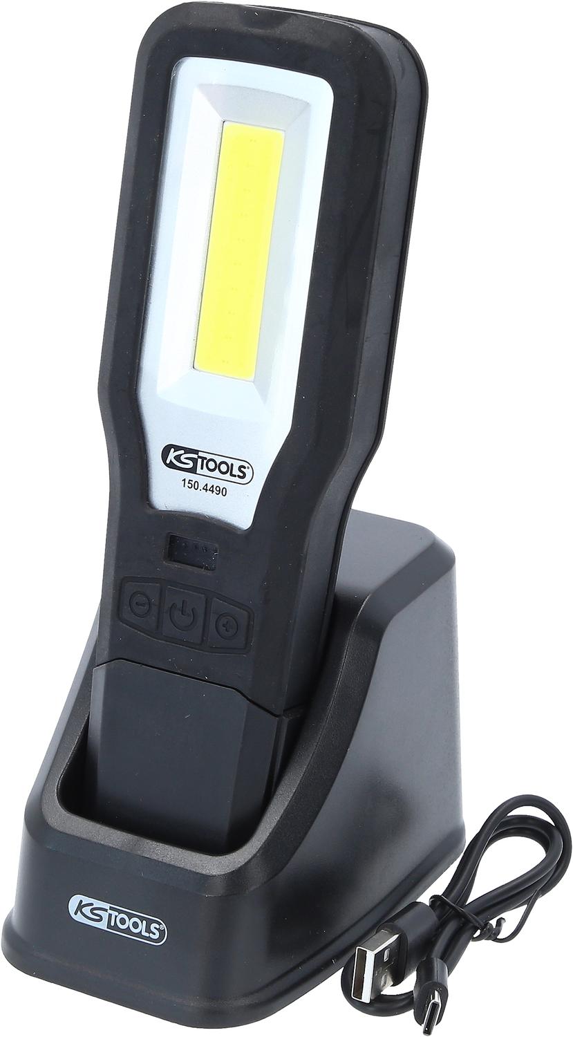 Lampa ręczna warsztatowa mobilna KS TOOLS składana 550 lumenów - 150.4490
