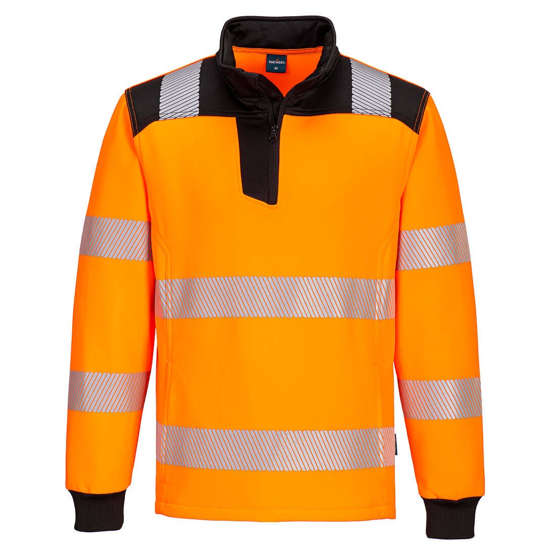 Sweatshirt Demi-Zippé PW3 Hi-Vis Jaune/Noir 5XL - 4