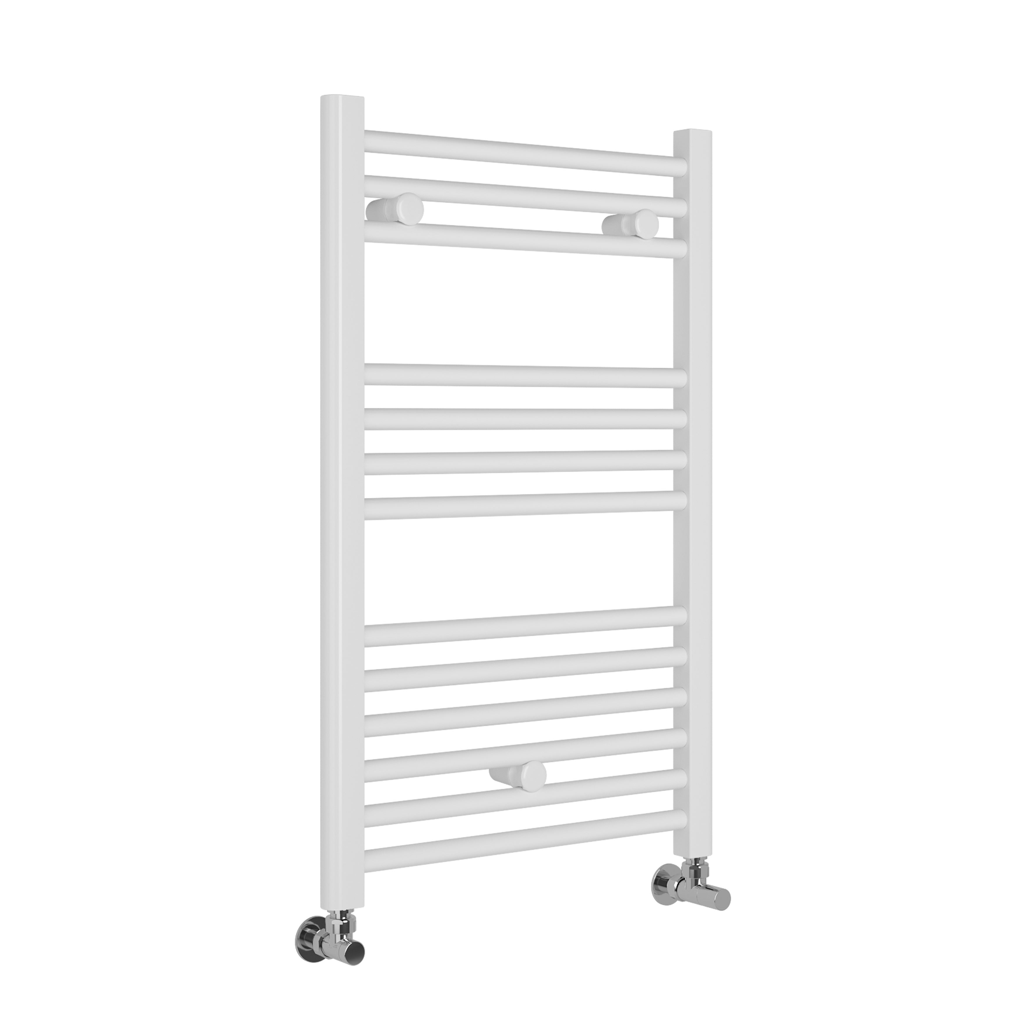 Fácula - Radiador Toalheiro DE ÁGUA Ocean Branco 803x500mm | (NO Elétrico) | 3 suportes + purgador | Conexões 3x1/2” - 2