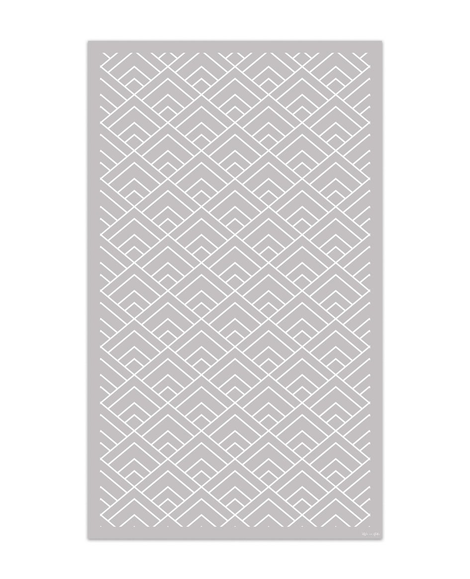 Alfombra de vinilo geométrica 09 gris 120x200 cm pvc cocina salón comedor