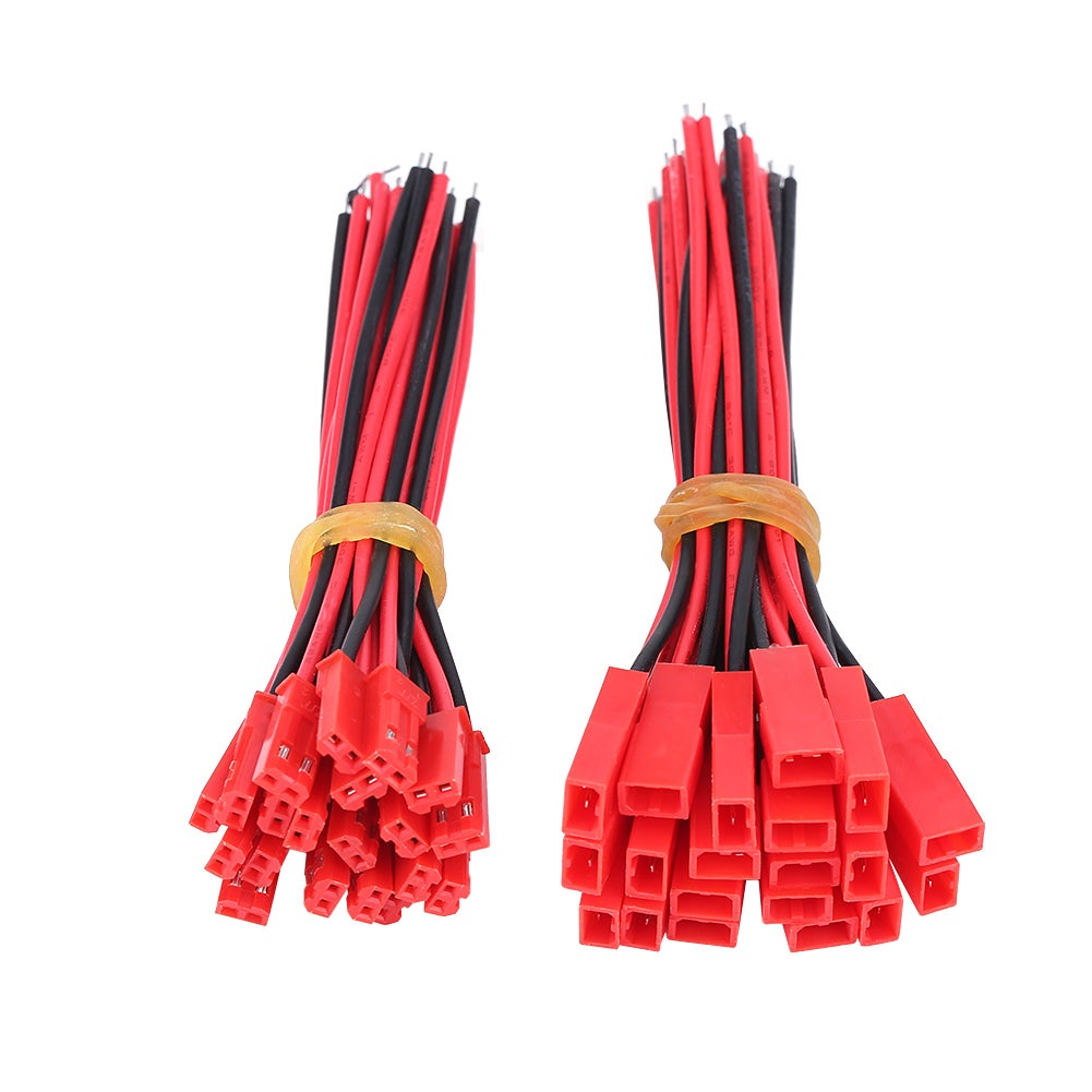 20 Connettori JST 2 Pin AWG22 - Cavi Maschio/Femmina Per LED RC Toys, 10.2 E 15.2 Cm - Foto 7
