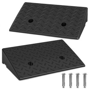 Dilwe 2 Pezzi Rampa Di Recupero In Alluminio Per Auto RC Crawler - Scala In Miniatura Per CC01, D90, D110, TF2 (Nero)