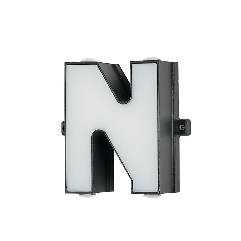 Litera N, Litera N, 220V Aluminiowy znak Litera 13 * 5,5 cm