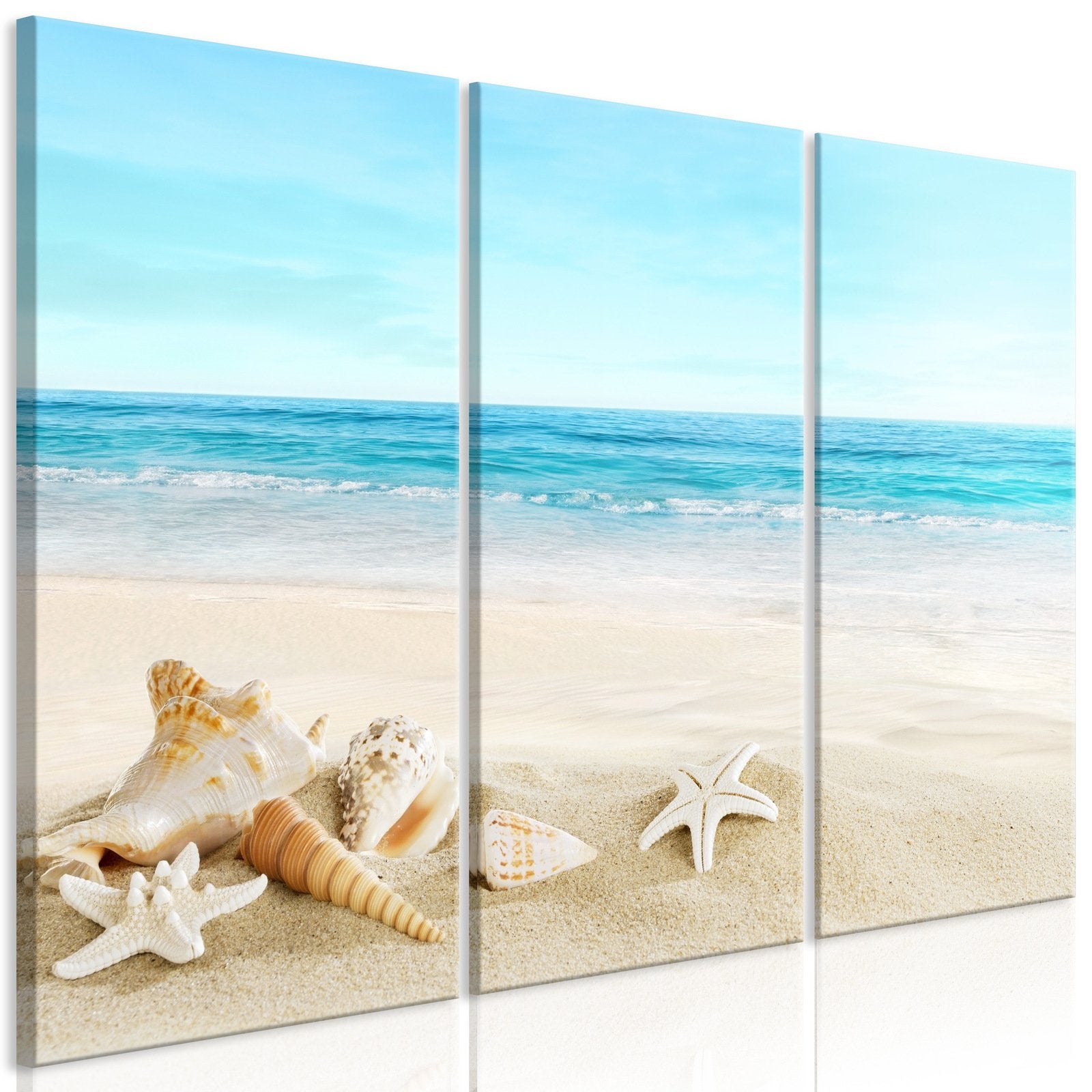Tableau Blue Calm (3 Parties) - 90 x 60 cm | Leroy Merlin