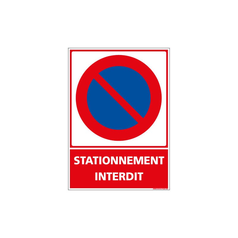 Panneau stationnement interdit cour privée (REFAB312) - Sticker Panneau stationnement interdit cour privée (REFAB312) - Sticker