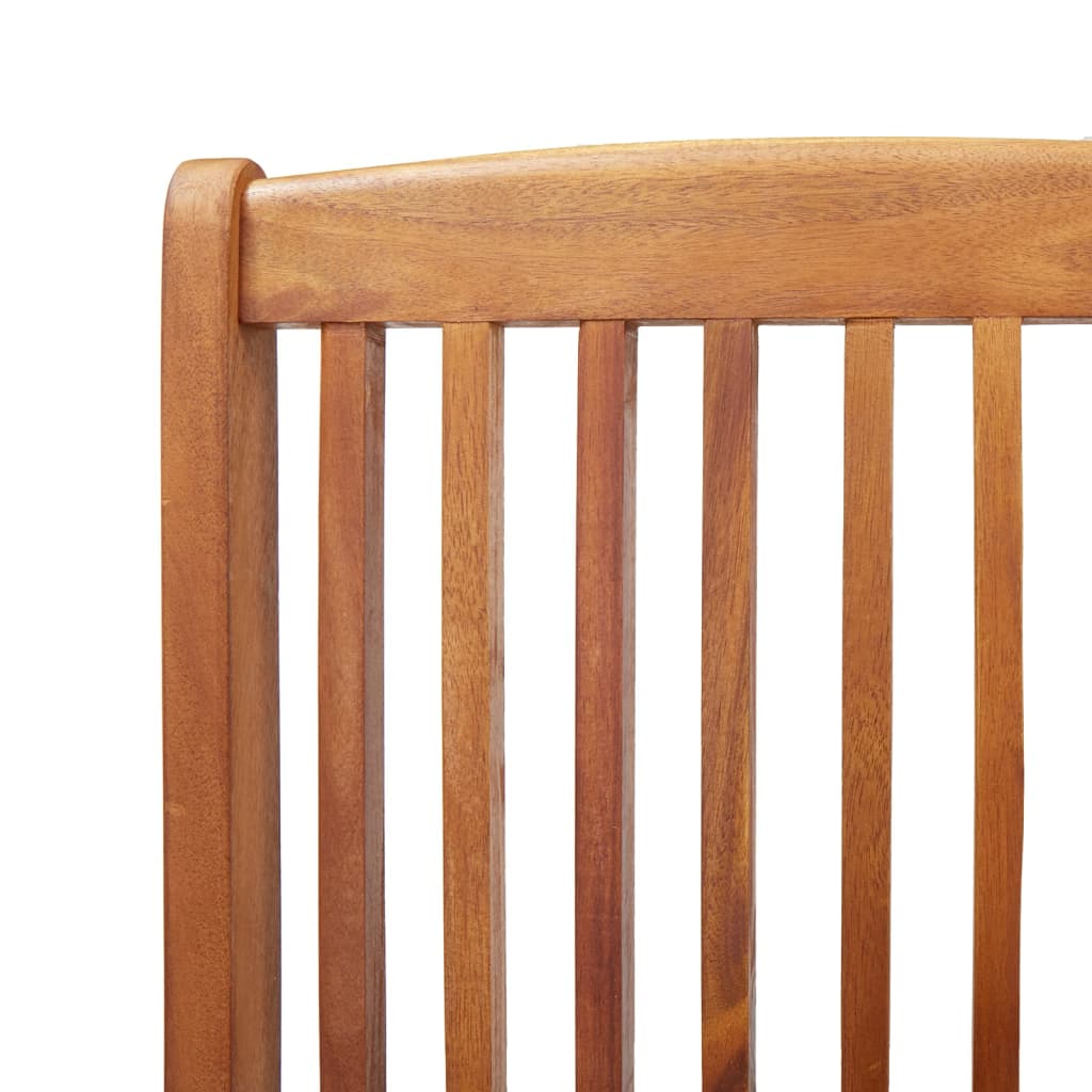 Ensemble de salle à manger de jardin 5 pcs Bois d'acacia solide - 8