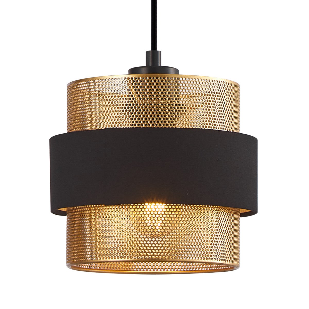 Lampa wisząca Bans czarno-złota 3xE27x40W wym: 93 x 78 x 18 cm metal Italux - 3
