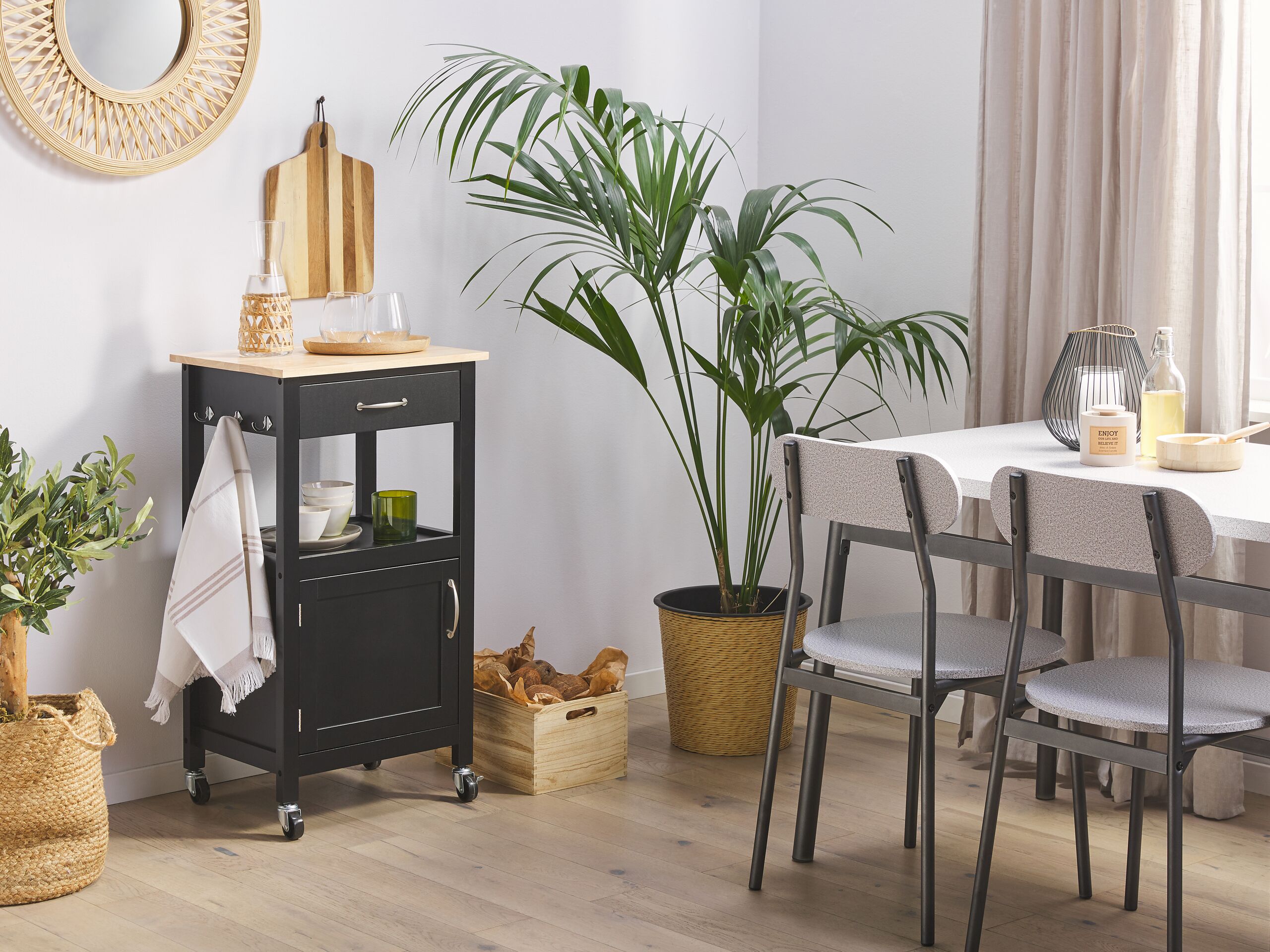 Carrello portavivande SIENA Nero - 2