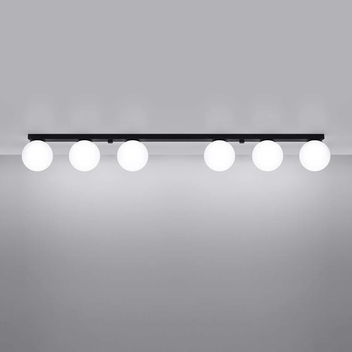 Plafon ZYNFI 6 czarny LED 3000K - 120x12x14.5cm Sollux
