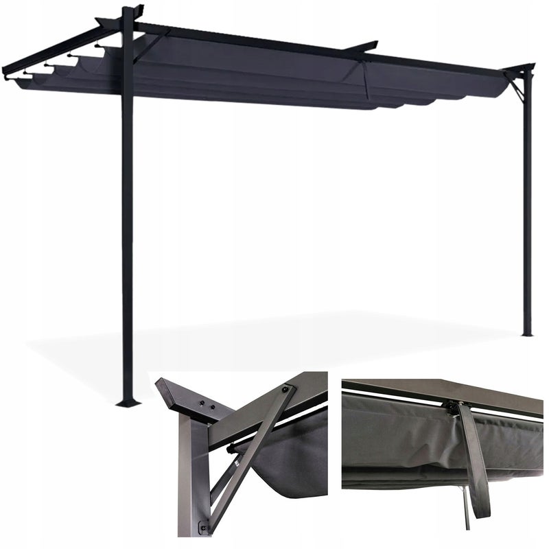 Pergola Tarasowa Hardmaister Ogrodowa Zadaszenie Ogrodowe Stal Sprint 4x2,7m Wiata 1 szt