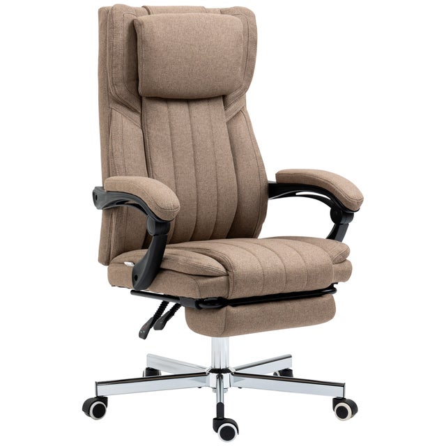 Vinsetto Sedia da Ufficio Ergonomica con 6 Punti Massaggianti Nera