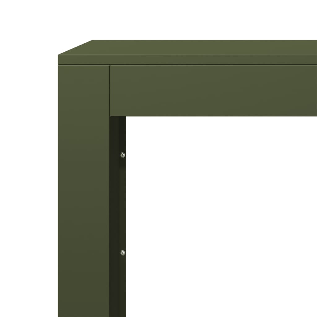 Porte-bûches | Portant de bois de chauffage vert 60x40x100 cm acier CFW379111 - 7