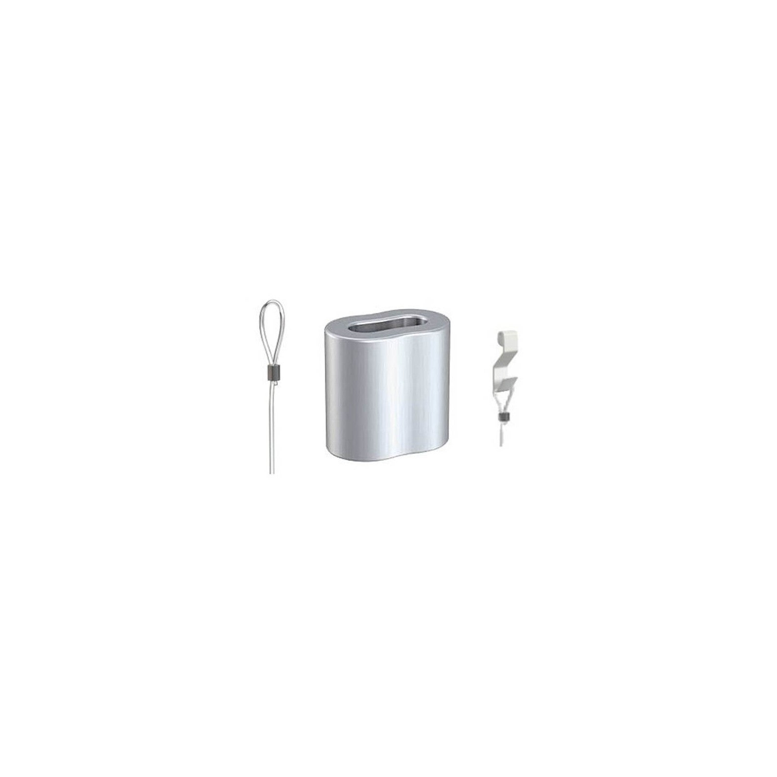 60 Boucles à Sertir Aluminium - Serre-Câbles Double Manchon 5mm - Pour Câbles Et Cordes