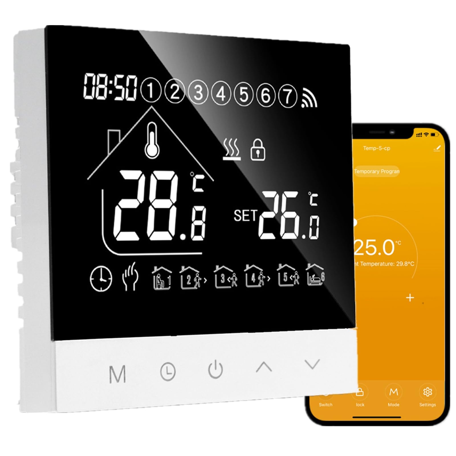 Thermostat Connecté radiateur Electrique,Programmable WiFi Intelligent — free download