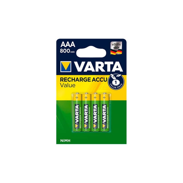 4 Piles LR03 VARTA AAA Rechargeables 800mAh