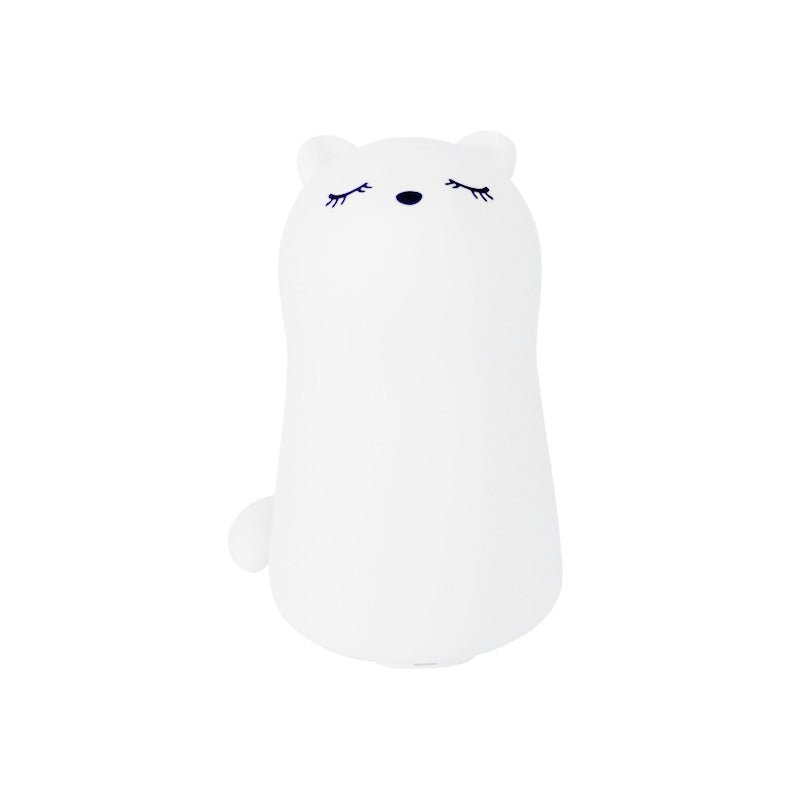 Luz nocturna táctil de silicona para gatos (con cable usb) - silumen