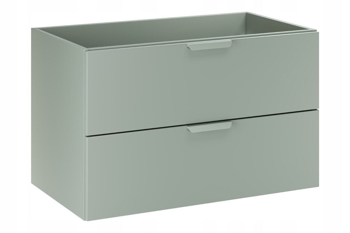 Szafka łazienkowa ASTER GREEN 80 cm zielony mat 2 szuflady