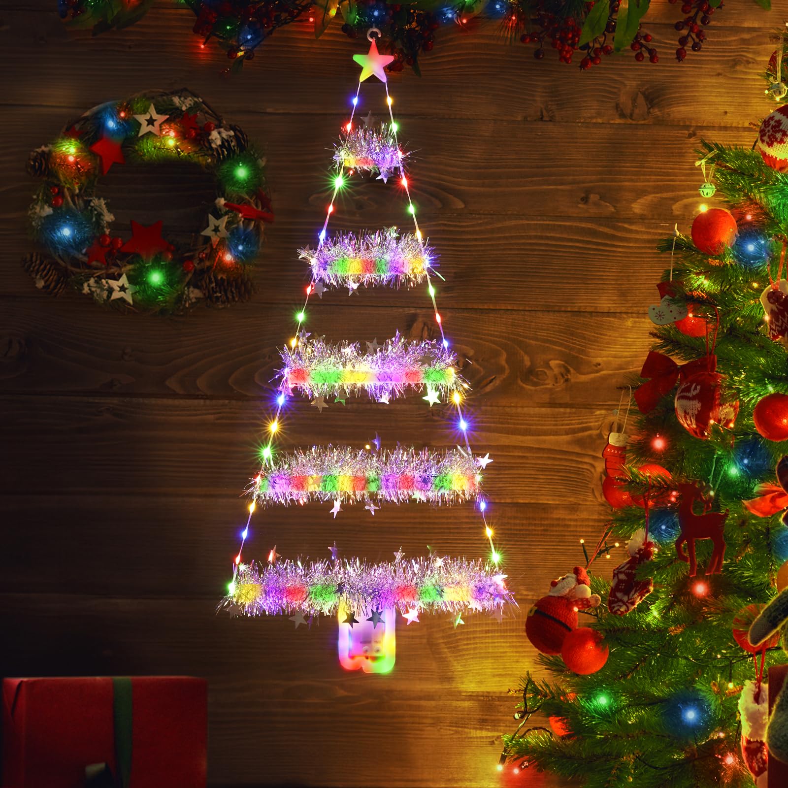 Sapin de Noël à LED 525 LED colorées 302 cm